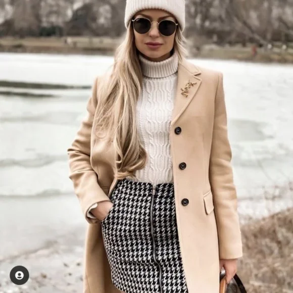 Zara Manteco Wool Blend Coat - Picture 5 of 11